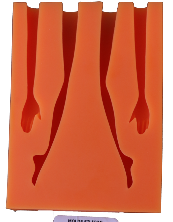 Molde silicón extremidades para muñeca