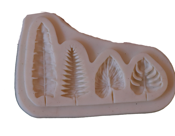 Molde silicon Hojas tropicales B774